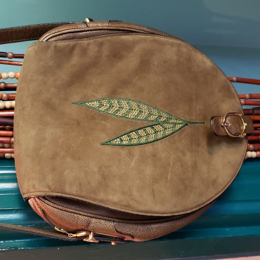 Leather Purse Botanical